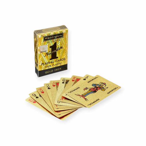 Picture of WADDINGTONS BLACK&GOLD PLAYING CARDS